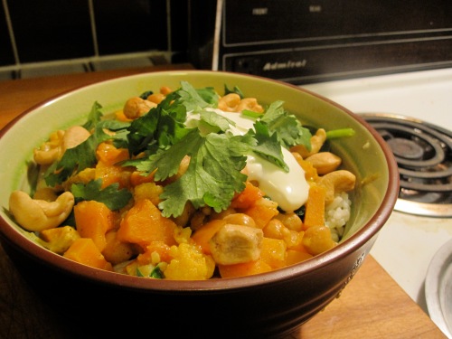 Sweet Potato and Chick Pea Curry